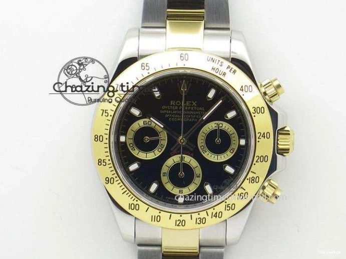 Edition GMT-Master II (Correct 1:1 Best 904L Hand Noob A3187 116713 Stack) LN YG Wrapped Steel Black Ceramic Thick 0209